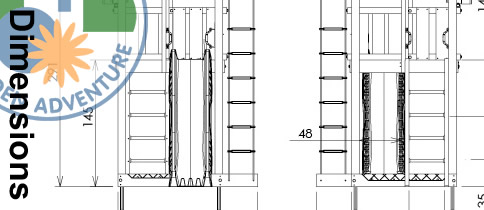 Lodge Climbing Frame Dimensions