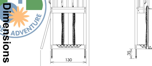 Shelter Climbing Frame Dimensions