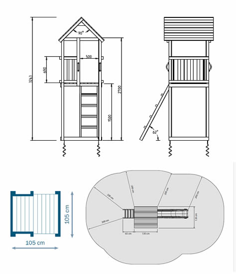 Swing Climbing Frame Dimensions