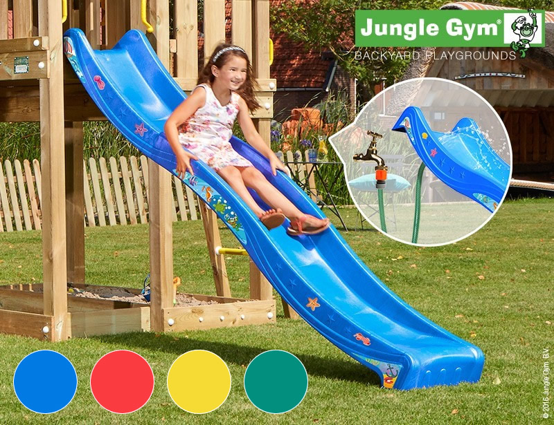Long Slide Jungle Gym Wooden Climbing Frames
